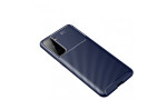 Newface Samsung Galaxy S21 Plus Kılıf Focus Karbon Silikon - Lacivert