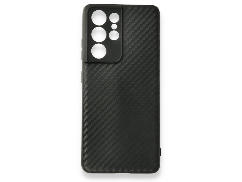 Newface Samsung Galaxy S21 Ultra Kılıf Carbonix Silikon