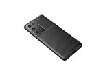 Newface Samsung Galaxy S21 Ultra Kılıf Focus Karbon Silikon - Siyah