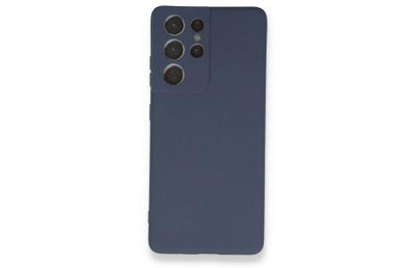 Newface Samsung Galaxy S21 Ultra Kılıf Nano içi Kadife Silikon - Gri