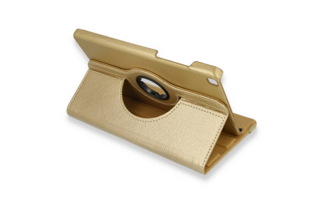 Newface Samsung Galaxy T290 Tab A 8 Kılıf 360 Tablet Deri Kılıf - Gold