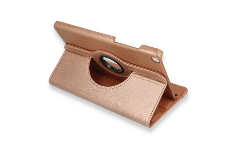 Newface Samsung Galaxy T290 Tab A 8 Kılıf 360 Tablet Deri Kılıf - Rose Gold