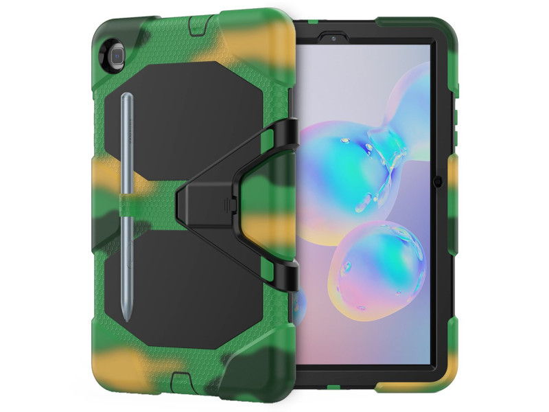 Newface Samsung Galaxy T500 Tab A7 10.4 Kılıf Griffin Tablet Kapak - Kamuflaj
