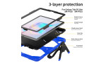 Newface Samsung Galaxy T500 Tab A7 10.4 Kılıf Griffin Tablet Kapak - Mavi
