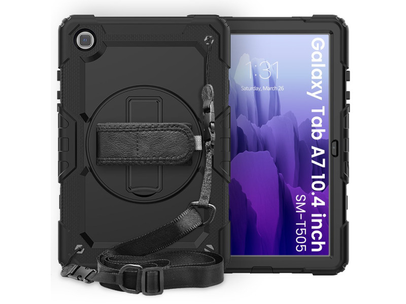 Newface Samsung Galaxy T500 Tab A7 10.4 Kılıf Pars Tablet Kapak - Siyah