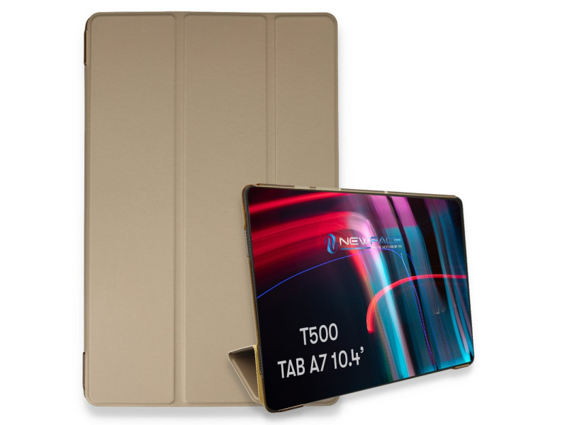 Newface Samsung Galaxy T500 Tab A7 10.4 Kılıf Tablet Smart Kılıf - Gold