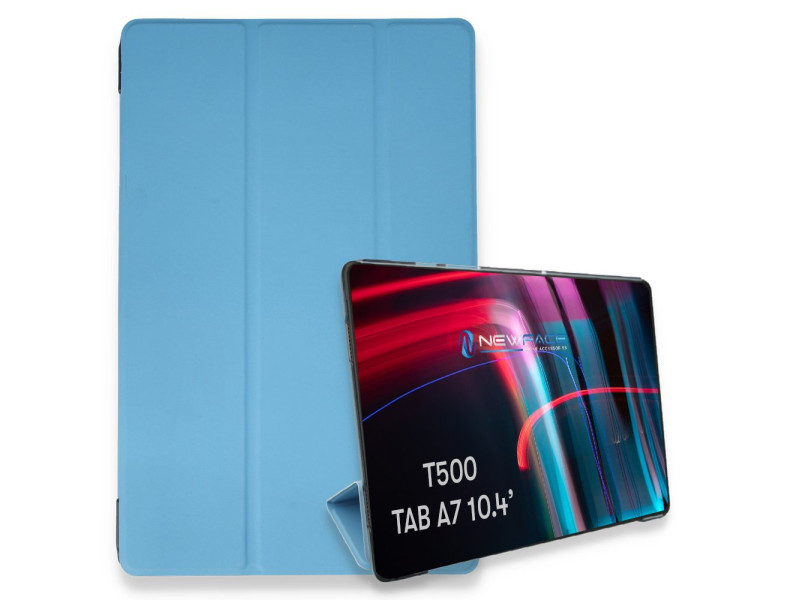 Newface Samsung Galaxy T500 Tab A7 10.4 Kılıf Tablet Smart Kılıf - Mavi