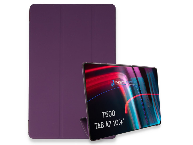 Newface Samsung Galaxy T500 Tab A7 10.4 Kılıf Tablet Smart Kılıf - Mor
