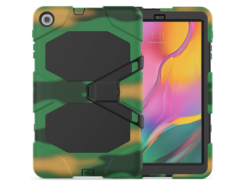 Newface Samsung Galaxy T510 Tab A 10.1 Kılıf Griffin Tablet Kapak - Kamuflaj