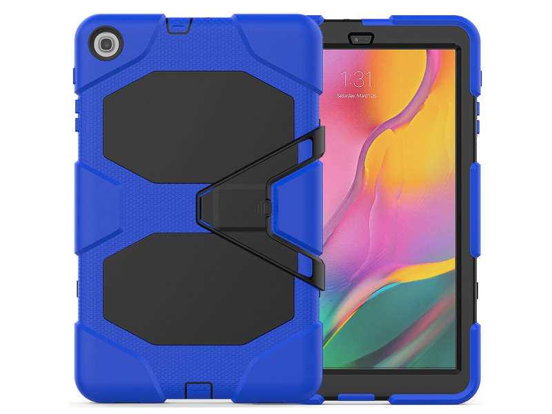 Newface Samsung Galaxy T510 Tab A 10.1 Kılıf Griffin Tablet Kapak - Mavi
