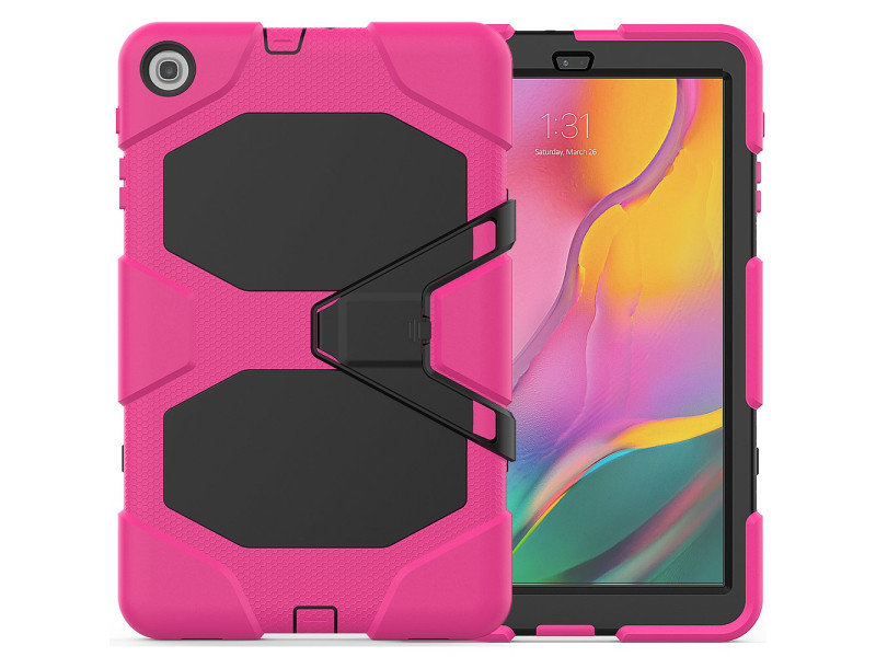 Newface Samsung Galaxy T510 Tab A 10.1 Kılıf Griffin Tablet Kapak - Pembe