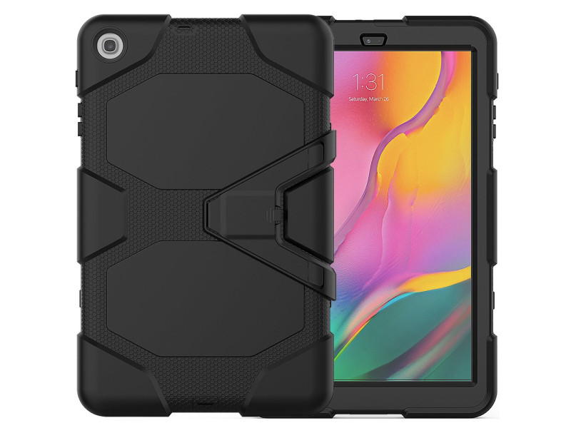 Newface Samsung Galaxy T510 Tab A 10.1 Kılıf Griffin Tablet Kapak - Siyah