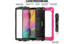 Newface Samsung Galaxy T510 Tab A 10.1 Kılıf Pars Tablet Kapak - Pembe