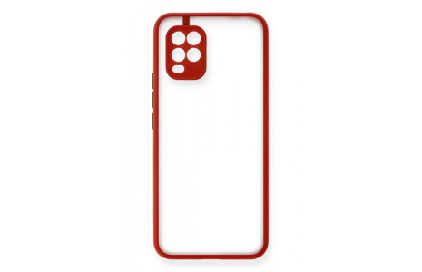 Newface Xiaomi Mi 10 Lite Kılıf Montreal Silikon Kapak - Kırmızı