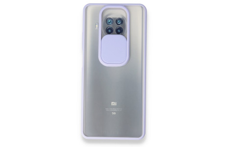 Newface Xiaomi Mi 10T Lite Kılıf Palm Buzlu Kamera Sürgülü Silikon - Lila