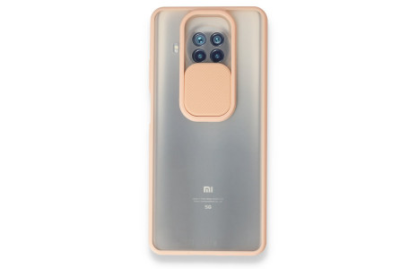 Newface Xiaomi Mi 10T Lite Kılıf Palm Buzlu Kamera Sürgülü Silikon - Pembe