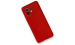 Newface Xiaomi Mi 11 Kılıf Nano içi Kadife Silikon - Kırmızı