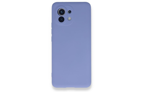 Newface Xiaomi Mi 11 Kılıf Nano içi Kadife Silikon - Lila