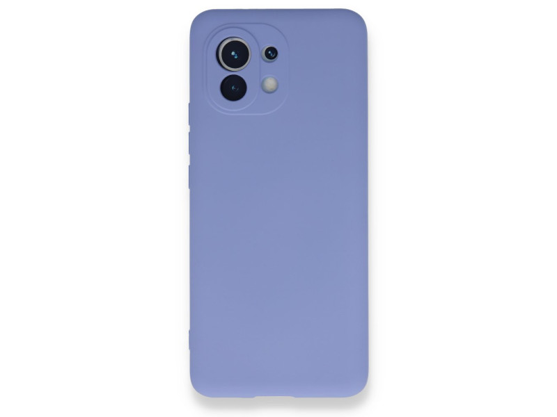 Newface Xiaomi Mi 11 Kılıf Nano içi Kadife Silikon - Lila