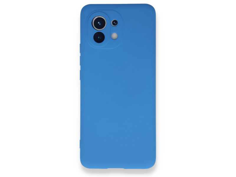 Newface Xiaomi Mi 11 Kılıf Nano içi Kadife Silikon - Mavi