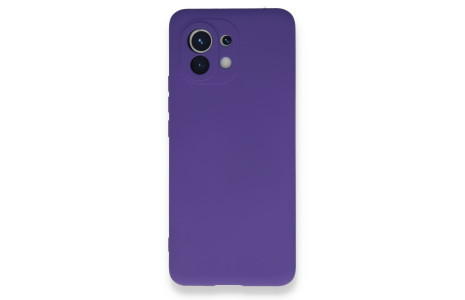 Newface Xiaomi Mi 11 Kılıf Nano içi Kadife Silikon - Mor