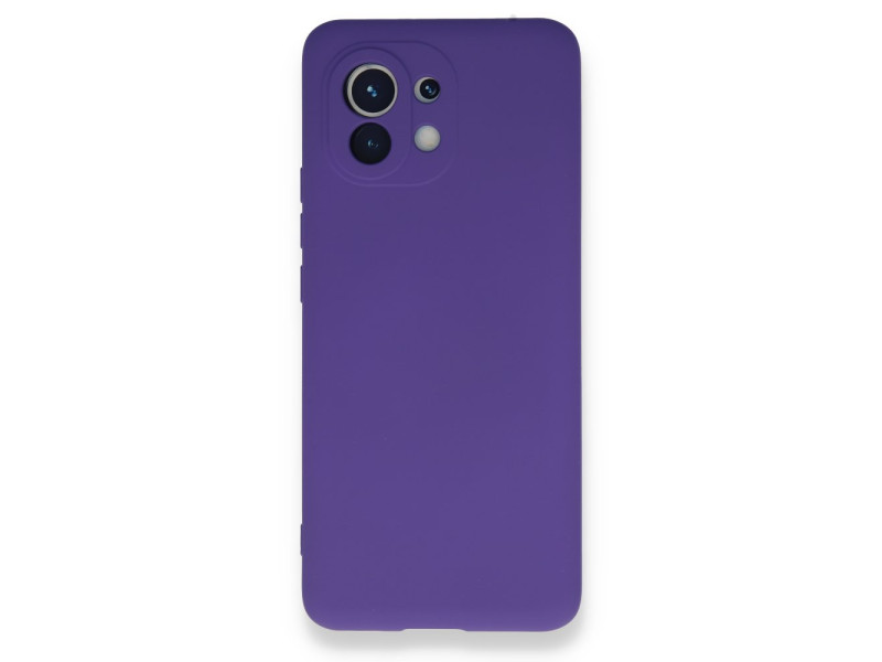 Newface Xiaomi Mi 11 Kılıf Nano içi Kadife Silikon - Mor