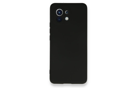 Newface Xiaomi Mi 11 Kılıf Nano içi Kadife Silikon - Siyah
