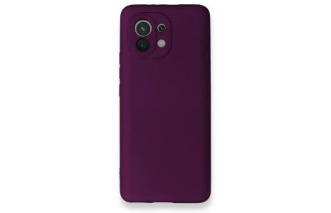 Newface Xiaomi Mi 11 Kılıf First Silikon - Mürdüm