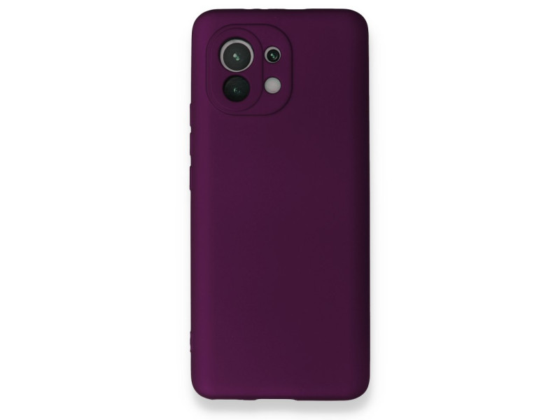 Newface Xiaomi Mi 11 Kılıf First Silikon - Mürdüm