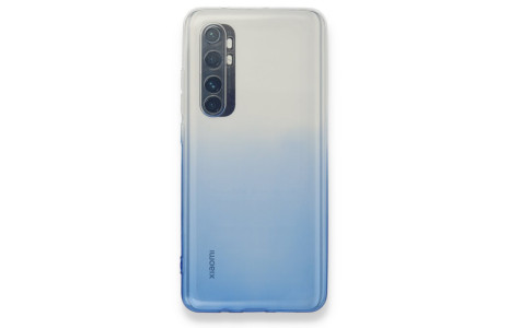 Newface Xiaomi Mi Note 10 Lite Kılıf Lüx Çift Renkli Silikon - Mavi