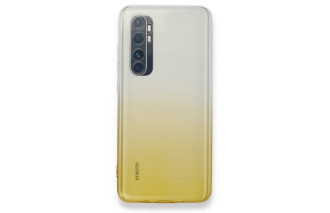 Newface Xiaomi Mi Note 10 Lite Kılıf Lüx Çift Renkli Silikon - Sarı