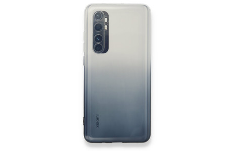 Newface Xiaomi Mi Note 10 Lite Kılıf Lüx Çift Renkli Silikon - Siyah