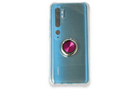 Newface Xiaomi Mi Note 10 Pro Kılıf Gros Yüzüklü Silikon - Pembe