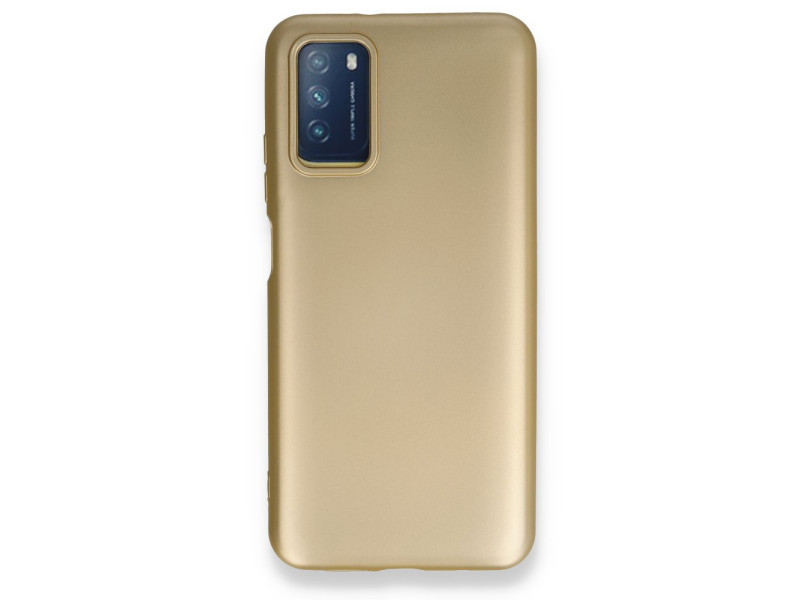 Newface Xiaomi Pocophone M3 Kılıf First Silikon - Gold