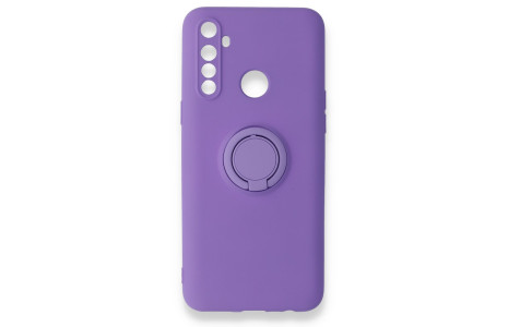 Newface Realme C3i Kılıf Viktor Yüzüklü Silikon - Mor