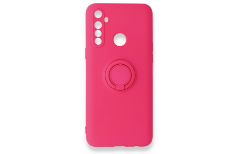 Newface Realme C3i Kılıf Viktor Yüzüklü Silikon - Pembe