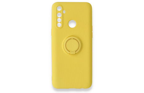 Newface Realme C3i Kılıf Viktor Yüzüklü Silikon - Sarı
