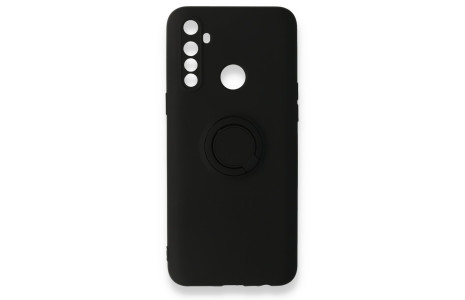 Newface Realme C3i Kılıf Viktor Yüzüklü Silikon - Siyah
