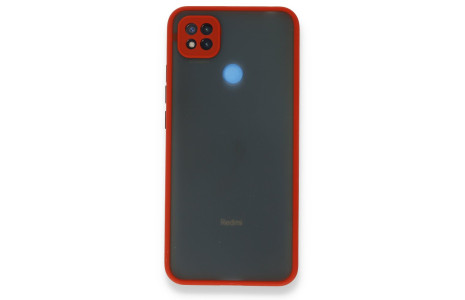 Newface Xiaomi Redmi 9C Kılıf Montreal Silikon Kapak - Kırmızı