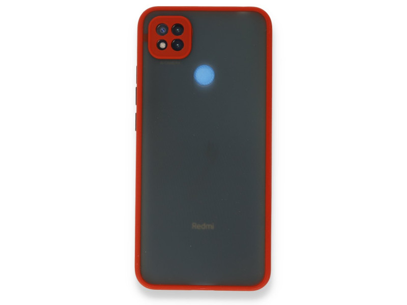 Newface Xiaomi Redmi 9C Kılıf Montreal Silikon Kapak - Kırmızı