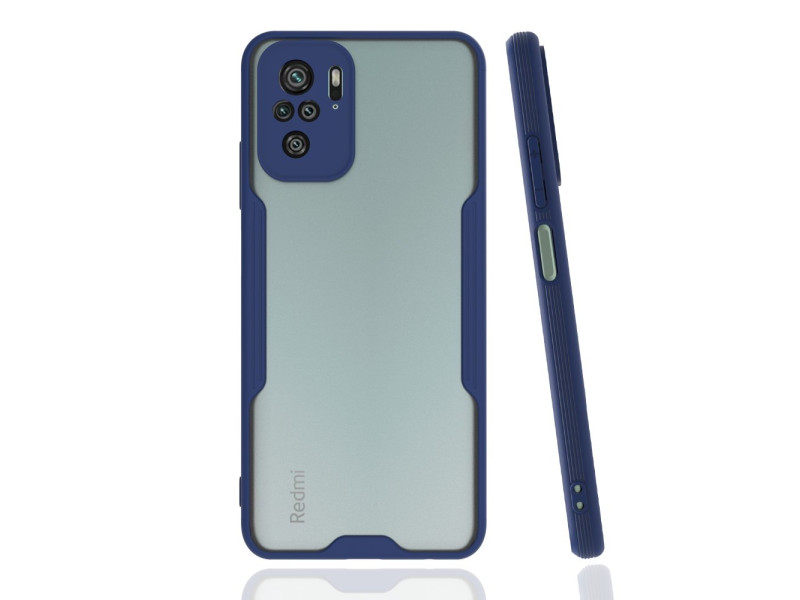 Newface Xiaomi Redmi Note 10 Kılıf Platin Silikon - Lacivert