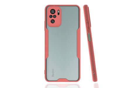 Newface Xiaomi Redmi Note 10 Kılıf Platin Silikon - Pembe