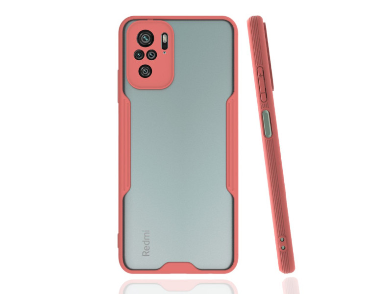 Newface Xiaomi Redmi Note 10 Kılıf Platin Silikon - Pembe