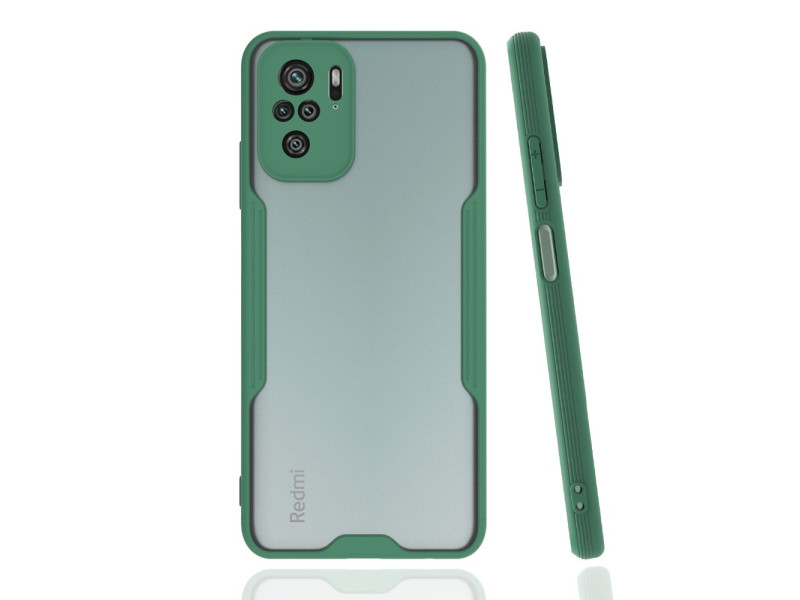Newface Xiaomi Redmi Note 10 Kılıf Platin Silikon - Yeşil