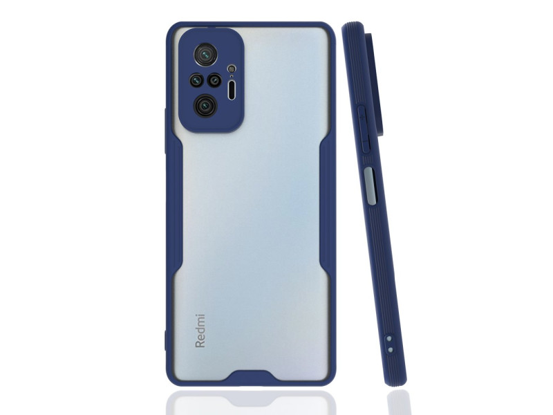Newface Xiaomi Redmi Note 10 Pro Kılıf Platin Silikon - Lacivert