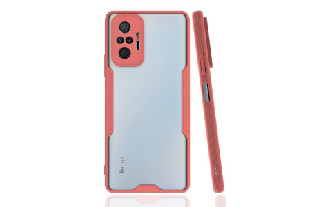 Newface Xiaomi Redmi Note 10 Pro Kılıf Platin Silikon - Pembe