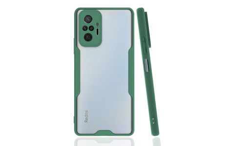 Newface Xiaomi Redmi Note 10 Pro Kılıf Platin Silikon - Yeşil