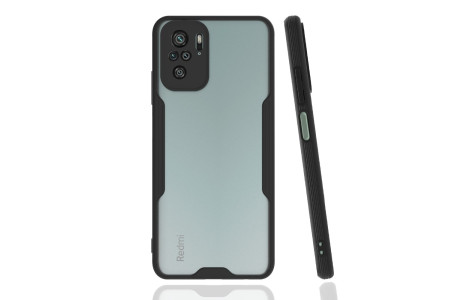 Newface Xiaomi Redmi Note 10S Kılıf Platin Silikon - Siyah