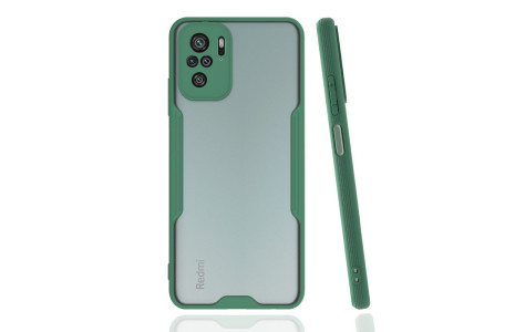 Newface Xiaomi Redmi Note 10S Kılıf Platin Silikon - Yeşil