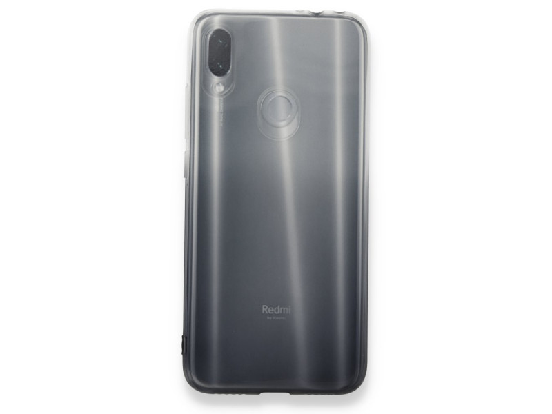 Newface Xiaomi Redmi Note 7 Kılıf Lüx Çift Renkli Silikon - Siyah